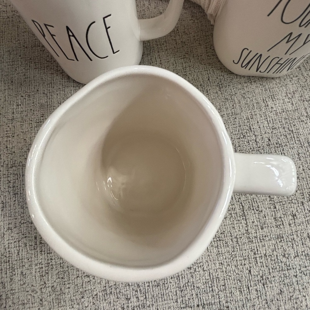Rae Dunn White Mugs Be Kind - Picture 2 of 3